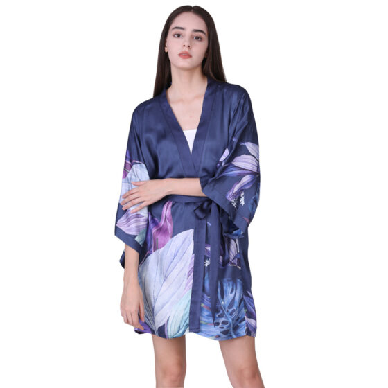 Custom silk cardigan kimono personalised kimono wrap