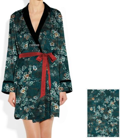 custom silk robe