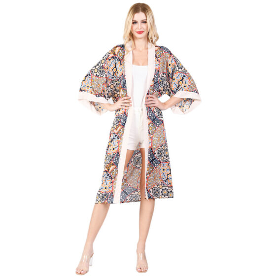 Custom photo kimono robe