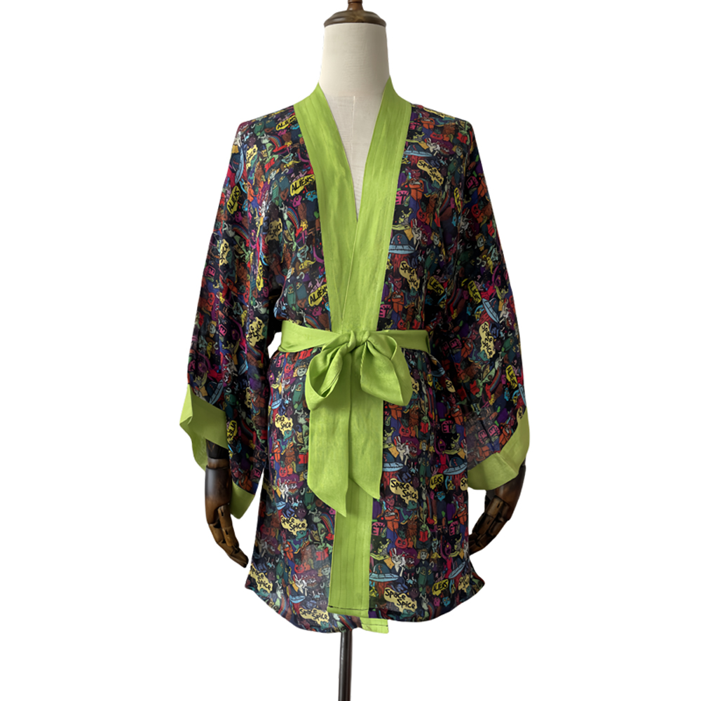 Maßgeschneiderte Kimono-Strickjacke